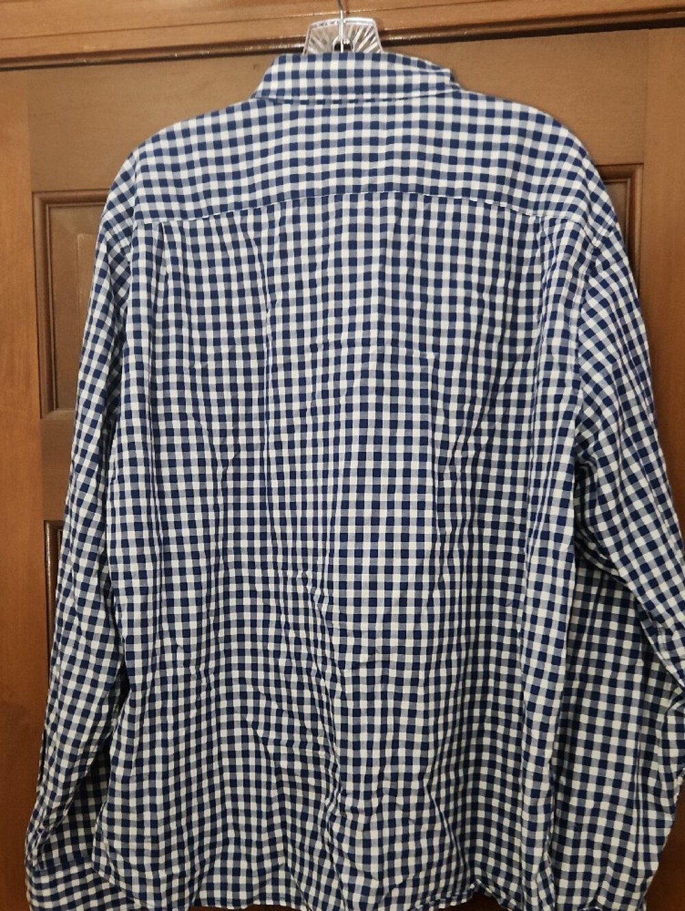 Bonobos Navy & White Gingham Slim Button-Down Shirt XXL - Picture 7 of 8